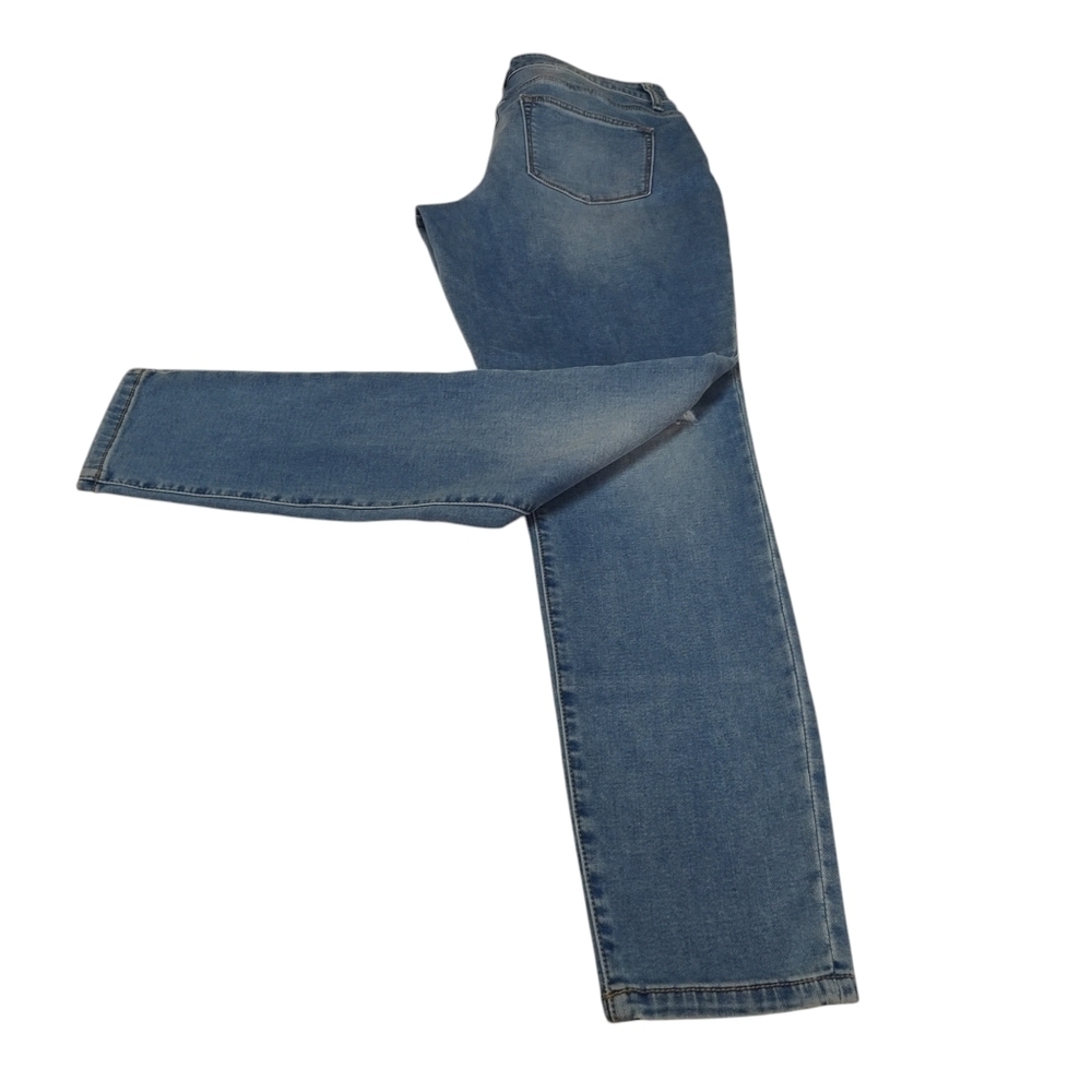 Maurices Jegging Jeans Women's Blue Distressed Super Soft High Rise Size L NWT - Picture 6 of 14